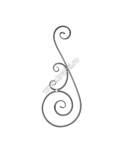 PANOU BALUSTRADA SECT. FI 12MM AMPRENTAT, H 800MM, L 320MM