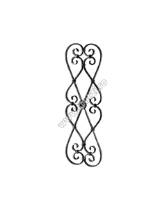 PANOU FORJAT SECT. 12X5MM AMPRENTAT, H 800MM, L 270MM