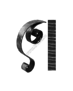 TERMINATIE MANA CURENTA SECT. 40X8MM AMPRENTAT TRANSVERSAL, H 500MM, L 300MM