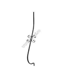 MONTANT CURBAT SECT. 12X12MM, INT. 180MM, H 900MM, L 150MM