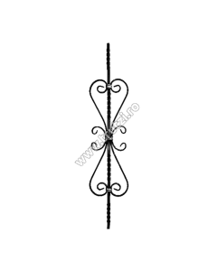 PANOU BALUSTRADA SECT. 12X12MM RASUCIT, H 900MM, L 185MM