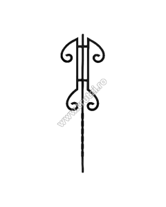 PANOU BALUSTRADA SECT. 14X14MM RASUCIT, H 900MM, L 280MM