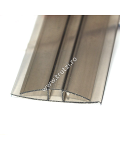 PROFIL POLICARBONAT BRONZE "H" 4MM, LUNGIME 6000MM