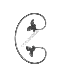 ELEMENT "C" CU FRUNZA SECT. 12X5MM, H 250MM, L 150MM