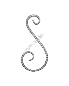 ELEMENT "S" SECT. 14X8MM AMPRENTAT CANT, H 260MM, L 115MM