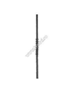 PRIM MONTANT SECT. 25X25MM RASUCIT, H 1000MM