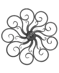 PANOU FORJAT SECT. 12X12MM AMPRENTAT, H 680MM, L 680MM