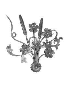 PANOU FORJAT "BUCHET" CU ELEMENTE TURNATE H 430MM, L 400MM