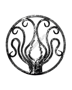 PANOU FORJAT SECT. 12X12MM AMPRENTAT SCOARTA, FI 450MM