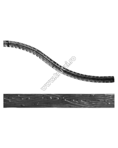 ARCADA "OMEGA" PE DR SECT. 40X5MM AMPRENTAT SCOARTA, H 250-300, L 2000MM