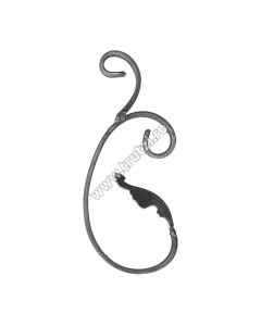 ELEMENT "C" CU FRUNZA SECT. 12X5MM, H 230MM, L 95MM