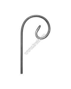 ELEMENT VIRGULA SECT. 12X5MM LIS, H 150MM, L 80MM