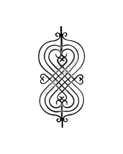 PANOU FORJAT SECT. 16X8MM CANELAT, H 1000MM, L 600MM