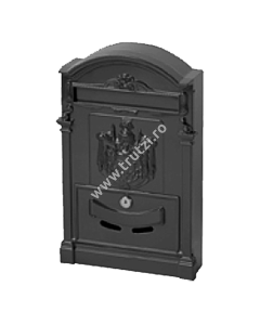 CUTIE POSTALA NEGRU H 405MM, L 255MM, ADANCIME 90 MM