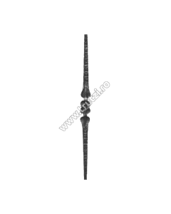 MONTANT DREPT SECT. 16X16MM BATUT, H 900MM, L 40MM