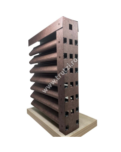 PROFIL U VERTICAL PERFORAT CU CLIPSE SI GAURI IMITATIE PIATRA GRANIT IMPERIAL