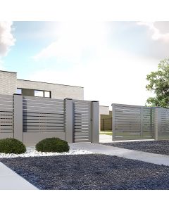 Pachet de baza sistem de imprejmuire LUND, poarta autoportanta, 13,85m