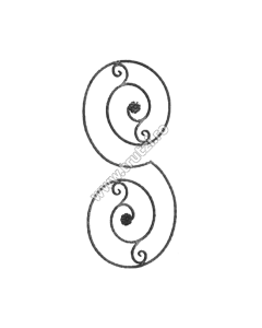 PANOU BALUSTRADA SECT. 12X12MM AMPRENTAT CANT, H 1125MM, L 540MM