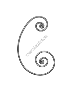 ELEMENT "C" ROLUIT SECT. 12X5MM LIS, H 250MM, L 150MM