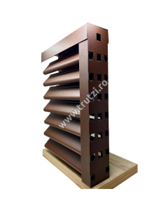 PROFIL U VERTICAL PERFORAT MAT BGM, MARO RAL 8017