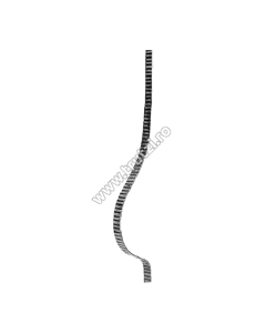 MONTANT CURBAT SECT. 25X5MM AMPRENTAT TRANSVERSAL, INT. 150MM, H 900MM