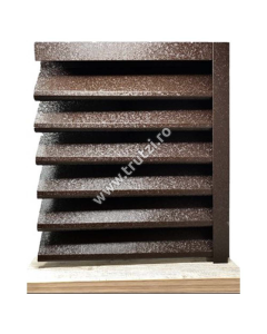 PROFIL U ORIZONTAL V-MAT STRUCTURAT, MARO RAL 8019