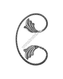 ELEMENT  " C " CU FRUNZE SECT.12X5 AMPRENTAT PE CANT , H :220 MM, L :140 MM