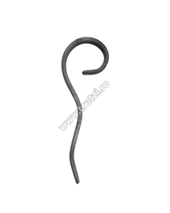 ELEMENT VIRGULA SECT. 12X5MM LIS, H 160MM, L 50MM