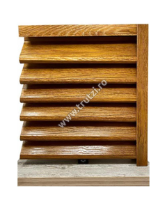 PROFIL JALUZEA SIGMA IMITATIE LEMN STEJAR DUBLU, GROSIME 0.50MM