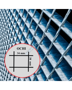 GRATAR ZINCAT SP. 30X2, 800X1000 MM, OCHI 34X38 MM