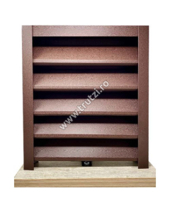 PROFIL U VERTICAL PERFORAT MAT BGM DUBLU, MARO RAL 8017