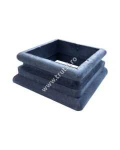 ELEMENT DE MASCARE WPC 90x90, NEGRU