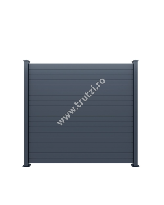PANOU GARD ALUMINIU MODEL FORZA, L2500XH2000MM, GRI RAL 7016