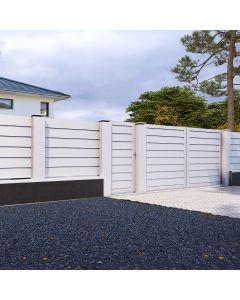 Pachet de baza sistem de imprejmuire NEXUM,  poarta auto batanta, 10,01m