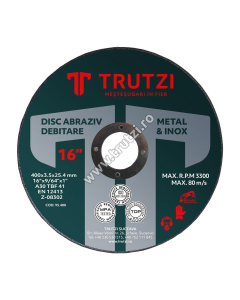 DISC ABRAZIV DEBITARE METAL 400X3.5X25.4MM