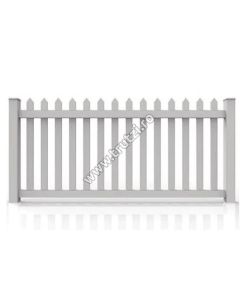 PANOU GARD PVC MODEL ZEBRA, 1220*2440MM, ALB