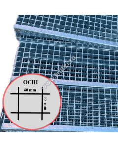 TREAPTA ZINCATA SPIRALATA, 30x3MM, 270x1000MM, OCHI 40x40MM