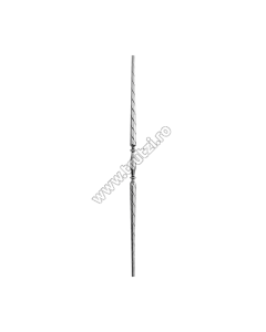 MONTANT DREPT DIN TEAVA MODELATA FI 30MM, H 1000MM