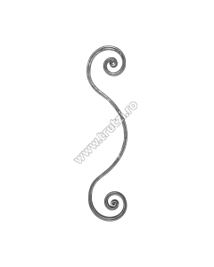 ELEMENT ACOLADA SECT. 16X8MM CANELAT, ROLUIT , H 450MM, L 100MM