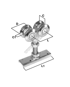 CARUCIOR CU 4 ROLE FI 55MM PT. USI