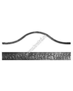 ARCADA "OMEGA" PLASA GARD SECT. 30X4MM AMPRENTAT FLOARE, H 230, L 2000