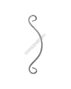 ELEMENT ACOLADA SECT. 12X5MM AMPRENTAT CANT, H 290MM, L 60MM