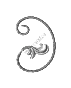 ELEMENT "C" CU FRUNZA , SECT 16X8MM AMPRENTAT, H 210MM, L 145MM