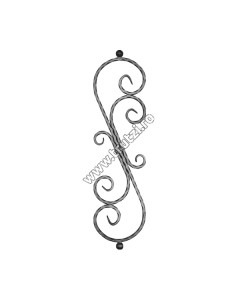 PANOU BALUSTRADA SECT. 12X12MM AMPRENTAT, H 800MM, L 210MM