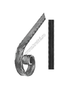 TERMINATIE MANA CURENTA SECT. 40X8MM AMPRENTAT DUNGI, FI 100MM, L 200MM