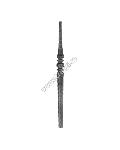 PRIM MONTANT SECT. 25X25MM BATUT, H 1200MM