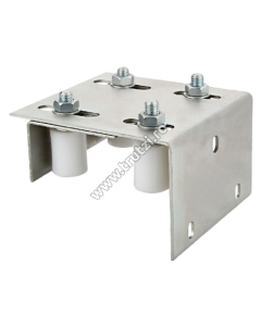 GHIDAJ SUPERIOR CU 4 ROLE FI 30MM SI PLACA LUNGA REGLABILA PT. PORTI CULISANTE