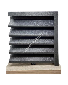 PROFIL U ORIZONTAL V-MAT STRUCTURAT, GRI RAL 7024