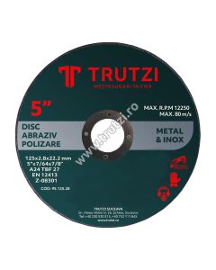 DISC ABRAZIV PT. POLIZAT 125X2.8X22.0MM