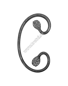 ELEMENT "C" CU MURA SECT. 12X5MM, H 130MM, L 60MM